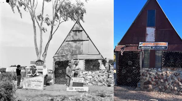 În 1967, un australian a construit o casă din mii de sticle aruncate. După 60 de ani, clădirea e încă în picioare și atrage turiștii