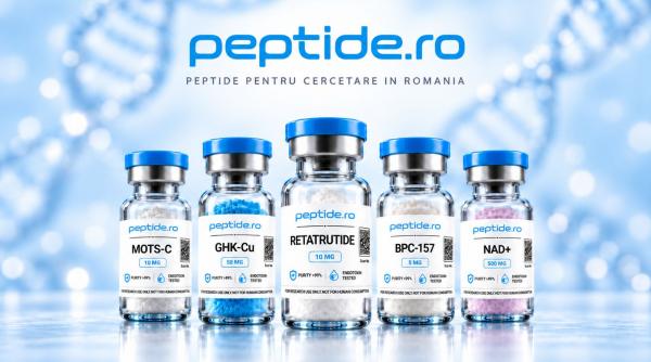 Peptide.ro se lansează în România: o platformă online dedicată peptidelor pentru cercetare și documentației analitice