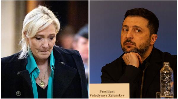 zelenski ii raspunde lui le pen care a spus ca va taia ajutorul pentru ucraina daca ajunge presedinta oferim ceva la schimb