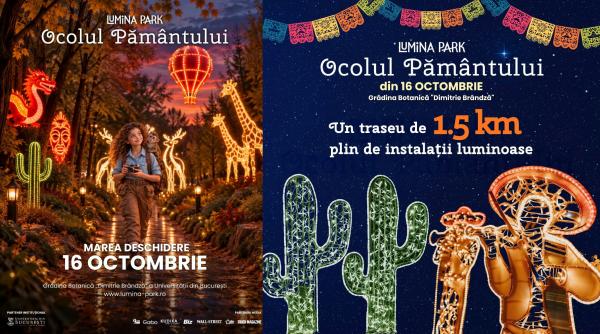 cel mai mare parc de lumini din romania se deschide azi in bucuresti la gradina botanica program si bilete pentru ocolul pamantului
