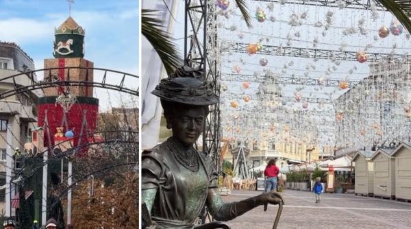 targul de craciun din craiova este aproape gata pentru deschidere primele imagini cu decorurile atipice