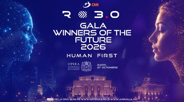Gala RO 3.0 – Winners of the Future: Human First, o seară dedicată performanței, inovației și generațiilor care construiesc viitorul