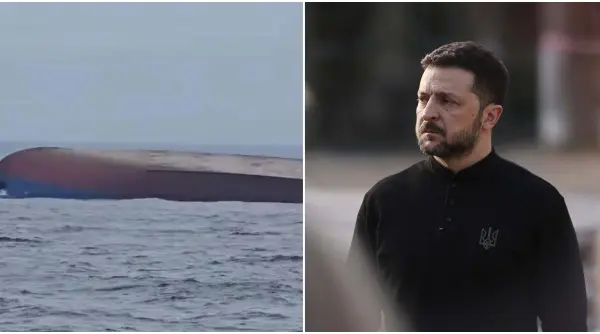 zelenski confirma ca la bordul navei lovite de drona in marea neagra se aflau ucraineni multumesc serviciilor romane de salvare
