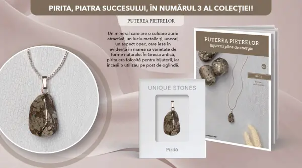 numarul 3 al colectiei puterea pietrelor prezinta pirita la chioscuri din 28 octombrie