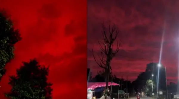 cerul s a facut rosu ca sangele in india imaginile apocaliptice parca desprinse din stranger things au devenit virale pe internet