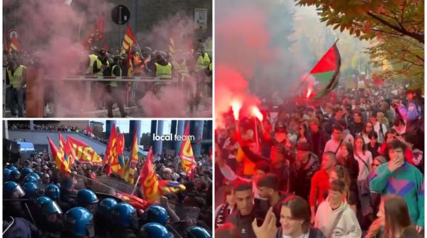 Italia este sub asediu. Grevă generală și proteste în 50 de orașe. Manifestanții s-au bătut cu poliția. ”Blocăm tot, suntem un milion”