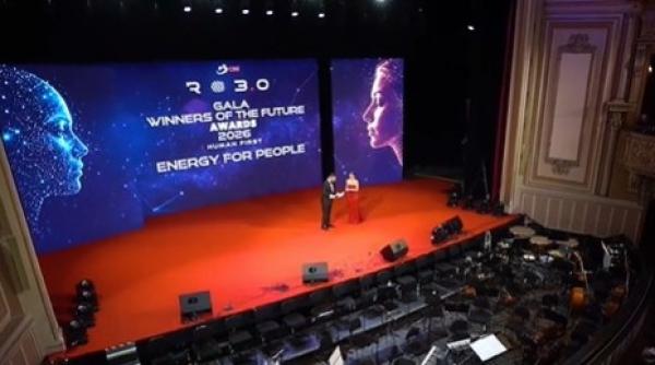 Compania Nova Power & Gas a primit distincția  „Energy for people” la Gala Antena 3 CNN „Winners of the Future Awards 2026”