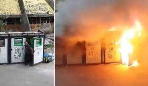 Un bărbat din Brăila a dat foc unor tomberoane ca să vadă în cât timp ajung pompierii