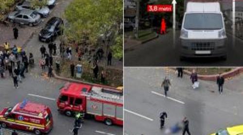 ANIMAŢIE. Femeie, în stare critică după ce a fost rănită de un cablu STB, agăţat de un camion