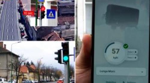 Oraşul care testează semafoarele inteligente: se "pune" roşu când şoferii merg prea repede
