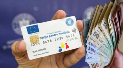 Cardurile de alimente, încărcate cu 125 de lei. Unde au ajuns primii bani înainte de Crăciun