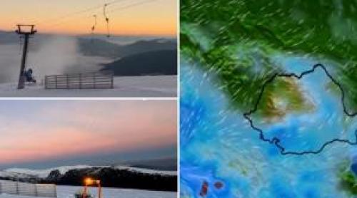 Ninge de Crăciun în București și în sudul țării. Strat de zăpadă de 8 cm