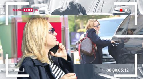 Andreea Esca pună umărul la treabă cu o geantă Louis Vuitton de mii de euro. Vedeta Pro TV, mai ocupată ca niciodată la început de 2026 FOTO PAPARAZZI