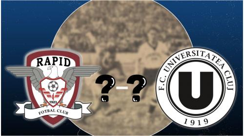 Care a fost cea mai mare diferență de scor dintre Rapid și U Cluj. După 1 0 la pauză, a venit umilința în a doua repriză