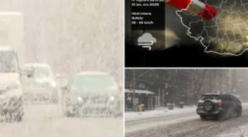 Ciclonul care a făcut ravagii în Portugalia şi Spania lovește România. Alertă de ger şi ninsoare în toată ţara