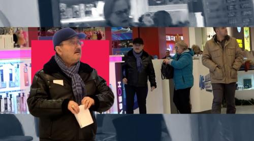 Cornel Palade a rămas fără bani, așa că a mai schimbat niște euro. Actorul și a scos soția la mall și a invitat o la farmacie FOTO și VIDEO PAPARAZZI