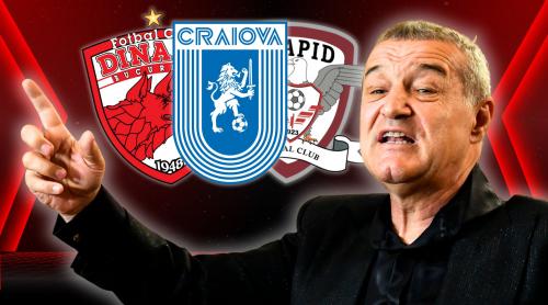 Gigi Becali, mesaj războinic pentru Dinamo, Rapid și Universitatea Craiova: „Vor sări fulgii din ei! Eu sunt leul leilor, spulber tot!”