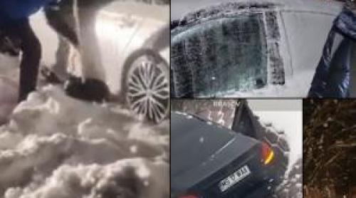 Jumătate de ţară, sub nămeţi. Zeci de localități izolate, școli închise și oameni blocaţi cu maşina în nămeți