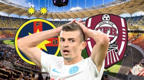 Pierdere uriașă pentru FCSB: Florin Tănase are ruptură și ratează derby ul de play off cu CFR Cluj! Exclusiv