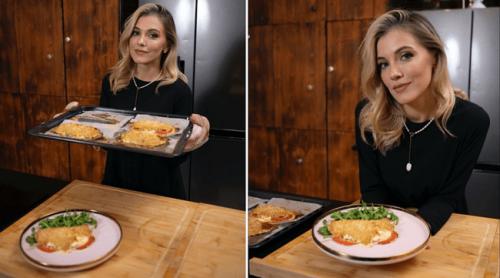 Rețeta delicioasă a Andreei Ibacka de ruladă de pui la cuptor: „Se prepară la fel ca o omletă”. Este sănătoasă și perfectă pentru gusturile copiilor
