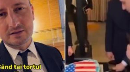 "Să ți stea în gât tortul!" Reacția lui Nicu Ștefănuță după gestul lui George Simion în timpul vizitei în SUA