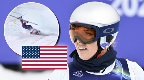 Ce au scris americanii după imaginile dramatice cu „Regina Schiului Alpin” de la Jocurile Olimpice de iarnă: „Vis spulberat”