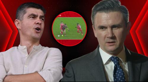 Cristi Balaj, contre cu Robert Niţă după faza fierbinte judecată de VAR în Rapid – Dinamo 2 1: „Acum ai încredere în mine?! A greşit de două ori” / „Nu poate să îşi ia picioarele în buzunar”