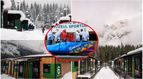 Cum arată satul olimpic Cortina, unde sunt cazați sportivii români. Are 377 de case tip rulotă, iar camerele sunt ”simple și spartane”