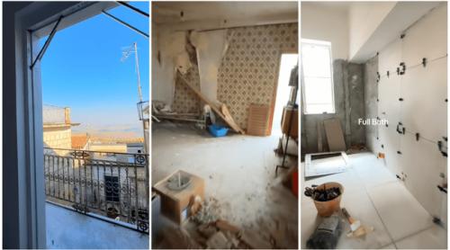 O tânără a dat pe o casă cu 17 camere în Sicilia mai puțin decât pentru o mașină. Câți bani a scos din buzunar pentru renovări