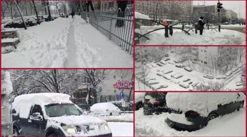 REPORTAJ Zi autentică de iarnă în Capitală după noaptea în care bucureștenii s au trezit toți la 4:20: „E zăpadă cât casa, nu vezi?” FOTO și VIDEO