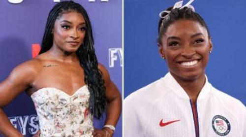 Simone Biles s a făcut blondă și și a pus silicoane! Cum arată gimnasta după schimbarea de look