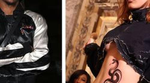 Trei vedete din Premier League au asistat la cea mai provocatoare defilare din cadrul Săptămânei Modei de la Londra