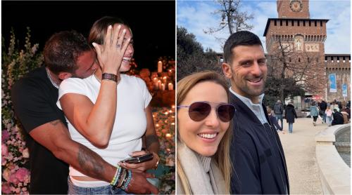 Aryna Sabalenka, virală după ce a fost cerută în căsătorie. Cum au reacționat Novak Djokovic și soția sa, Jelena