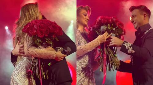 Codruța Filip, în brațele lui Valentin Sanfira. Imaginile emoționante care au făcut înconjurul internetului. Cum au fost surprinși la Sala Palatului, înainte să anunțe divorțul