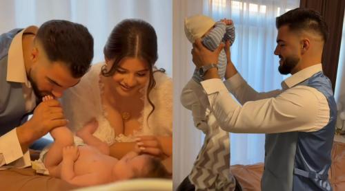 Copilul Denisei și al lui Iancu Sterp a primit binecuvântarea. De ce au ales cei doi părinți să nu l boteze pe David: „Așa cum este scris în Biblie”