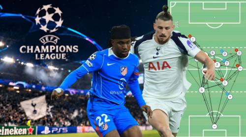 Cum s a descurcat, de fapt, Radu Drăgușin în Tottenham – Atletico Madrid. Raportul Wyscout nu minte: la ce ar trebui să fie atent Mircea Lucescu