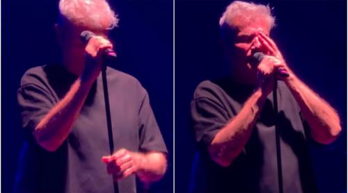 Dan Bittman a izbucnit în lacrimi la primul concert Holograf, de după moartea lui Mugurel Vrabete. Cum a fost surprins solistul pe scenă