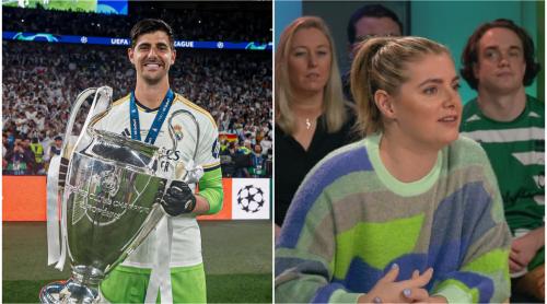 Ea este sora lui Thibaut Courtois, portarul lui Real Madrid. A evoluat ca libero în naționala Belgiei, dar nu a jucat fotbal