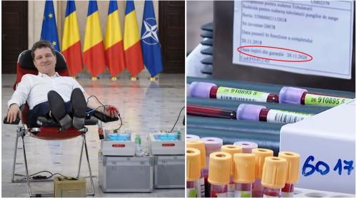 I au luat sânge lui Nicușor Dan cu aparatură „expirată”? Gafă incredibilă în filmarea de la Cotroceni. Video