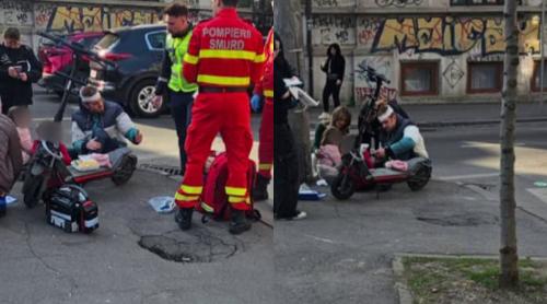 Ilan Laufer, acroșat de o șoferiță în Capitală! Fostul ministru se afla pe o trotinetă împreună cu gemenii săi