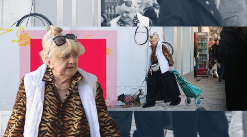 PAPARAZZI Camelia Mitoșeru, mama lui Mihai Mitoșeru, a trecut cu bine de operația pe creier! Marea actriță, la plimbare pe soare cu cățel și cărucior de cumpărături FOTO EXCLUSIV