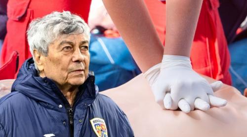 Scene teribile cu leșinul lui Mircea Lucescu! I s a făcut respirație gură la gură și masaj cardiac de față cu toți jucătorii! Exclusiv