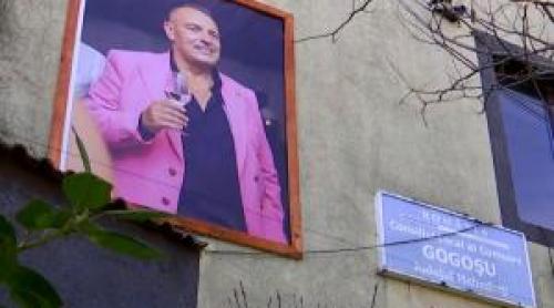 Tablouri ale fostului edil al comunei Gogoşu, expuse pe primărie