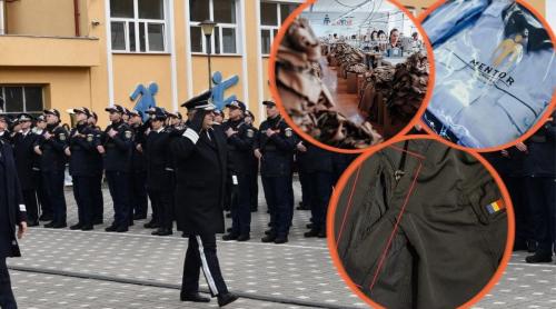 Uniforme de 250 de milioane de lei pentru Poliția Română, dar pantalonii se rup în misiune, din cauza ninsorii. Materialele vin din China și Turcia