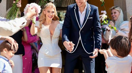 Andreea Bălan și Victor Cornea s au căsătorit! Imagini emoționante de la cununia civilă a vedetei