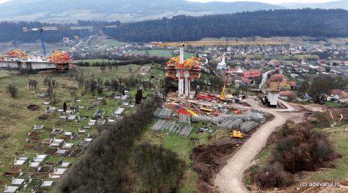 Cum este construit viaductul uriaș de la Nădășelu, prin metoda consolei echilibrate, rar folosită în România