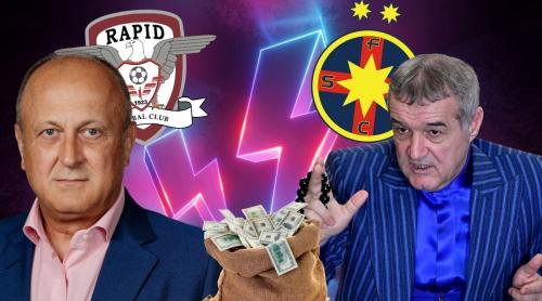 Dan Șucu, victorie totală în meciul cu Gigi Becali. Câți bani a făcut Rapid și unde a învins o pe FCSB