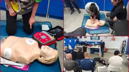 EXCLUSIV Cursurile de prim ajutor și practicile care fac diferența între viață și moarte! Cum faci un masaj cardiac și cum folosești un defibrilator FOTO și VIDEO