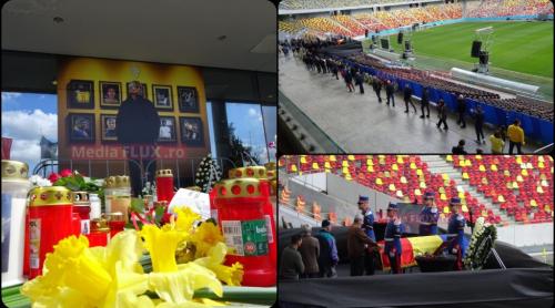 Imagini emoționante de la căpătâiul lui Mircea Lucescu. Nume mari și au luat rămas bun FOTO și VIDEO