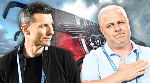 Întâlnire de gradul zero Şumudică – Gâlcă, în ziua meciului Dinamo – Rapid: “De ce dai în jucătorii tăi acum?”